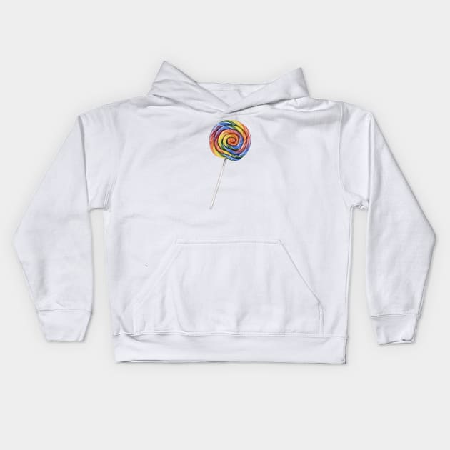 Rainbow Lollipop Kids Hoodie by HB Loves Crafts